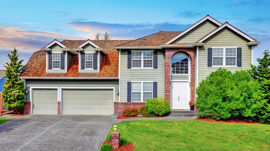 green home with curb appeal  